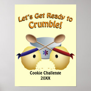 Póster Competição do cozimento do biscoito