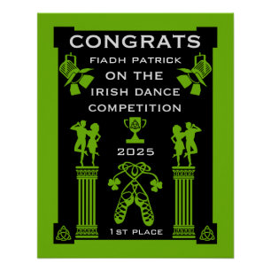 Póster Competição Irlandesa de Dançar