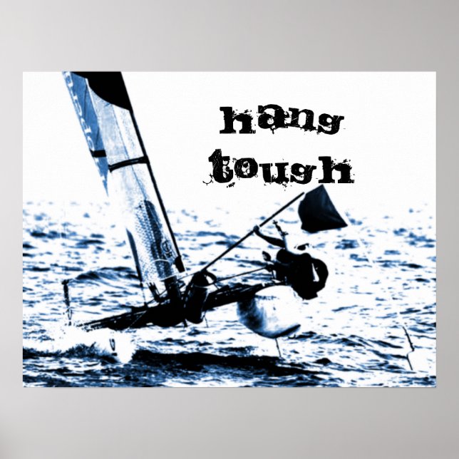 Poster Competição Velejando Foto Catamaran (Frente)