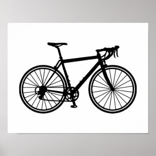 Póster Competindo a bicicleta