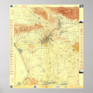 Póster Compilação da Greater Los Angeles USGS 2014-06-0