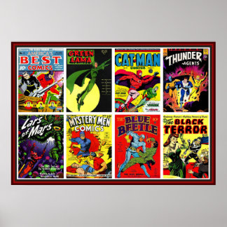Poster Compilação de histórias em quadrinhos de super her