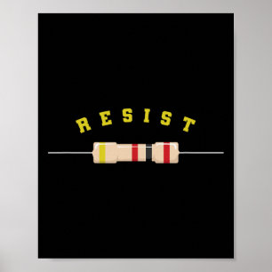 Poster Componente Eletrônico de Resistência Eletrônica