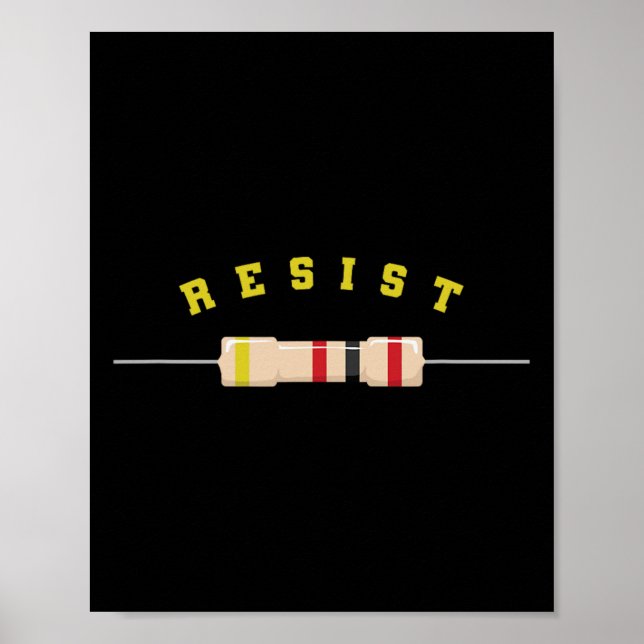 Poster Componente Eletrônico de Resistência Eletrônica  (Frente)