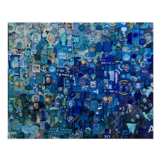 Póster Componentes do jogo do conselho (Frente)