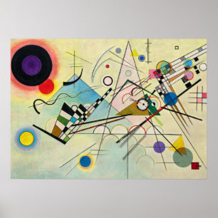 Poster Composição 8 de 1923 por Wassily Kandinsky