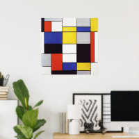 Composição A por Piet Mondrian