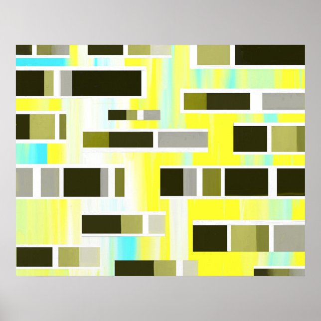 Póster Composição abstrato (Frente)