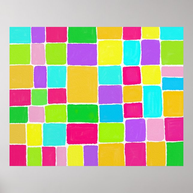 Póster Composição de Aquarela (Frente)