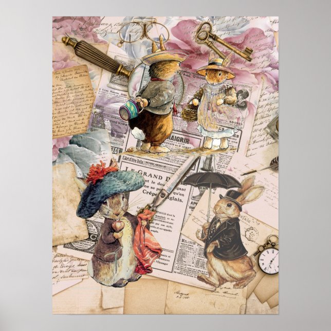Poster composição do coelho peter (Frente)