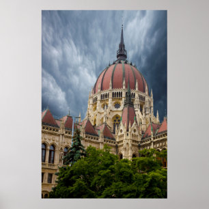 Póster Composição do edifício do Parlamento