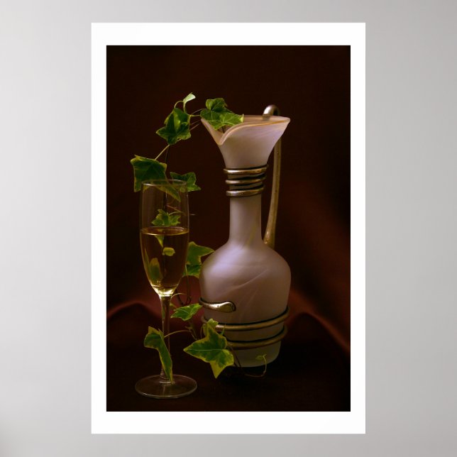 Póster Composição em roxo (Frente)