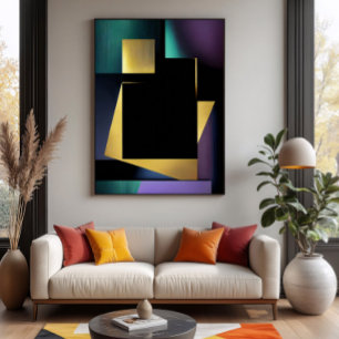 Poster Composição Geométrica de Luxo Moderna