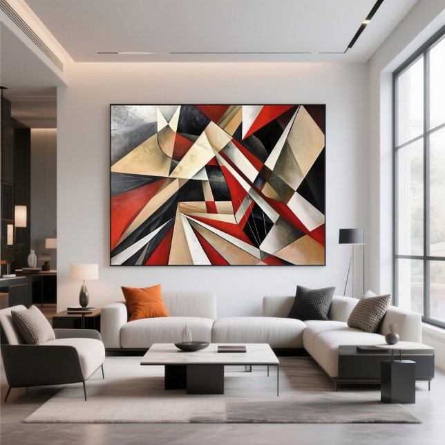 Poster Composição Geométrica Dinâmica (Criador carregado)