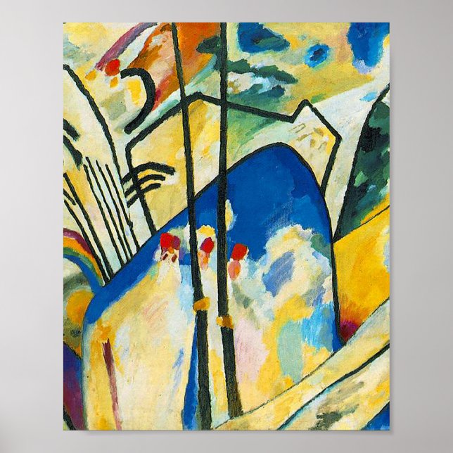 Poster Composição IV por Vassily Kandinsky (Frente)