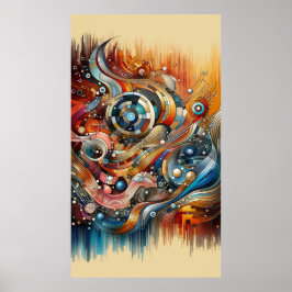 Poster Composição musical - abstrato lírico 15