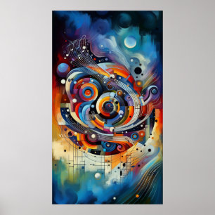 Poster Composição musical - abstrato lírico 17