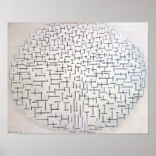 Poster Composição n.o 10, Cais e Oceano   Mondriaan  