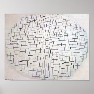 Poster Composição No. 10, Pier e Oceano Mondriaan
