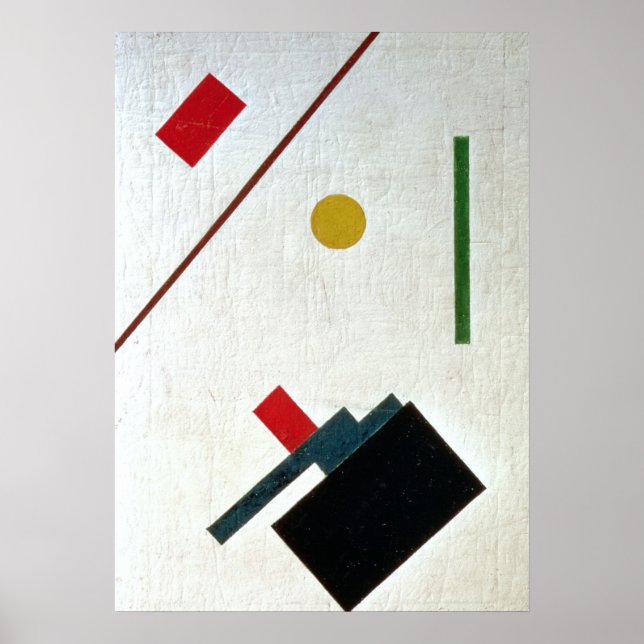 Póster Composição Suprematista, 1915 (Frente)