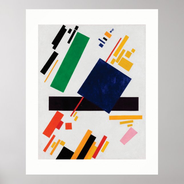 Poster Composição supremida de Kazimir Malevich (Frente)