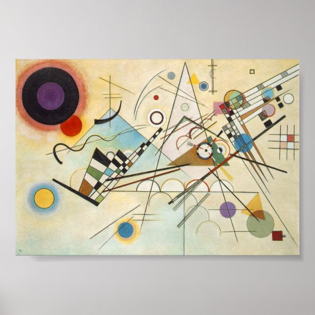 Poster Composição VIII de Kandinsky. (Frente)