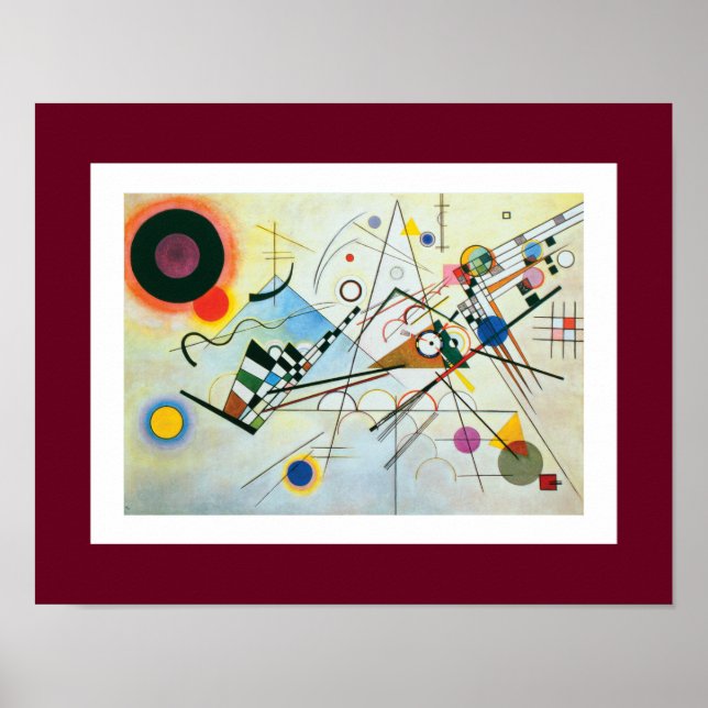 Póster Composição VIII de Wassily Kandinsky (Frente)