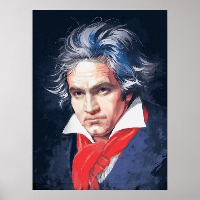 Poster Compositores do Excelente: Beethoven (Frente)