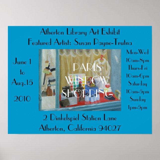 PÓSTER COMPRA DA JANELA PARIS (Frente)