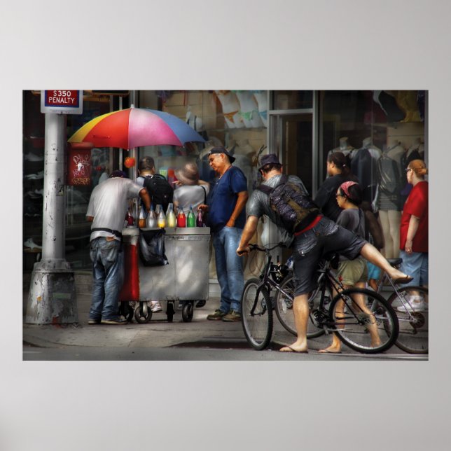 Póster Comprando um Snowcone (Frente)