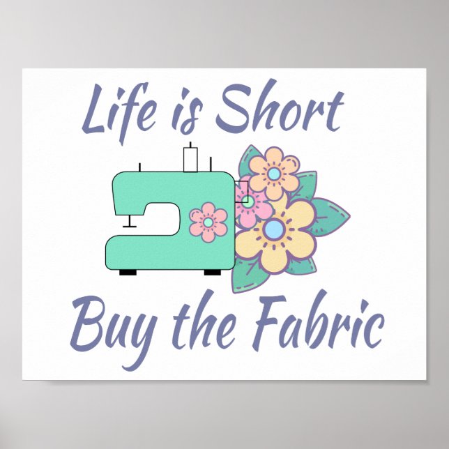 Poster Comprar, costura, colagem, artesanatos (Frente)