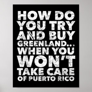 Poster Comprar Groenlândia Não Vai Cuidar Do Porto Rico A