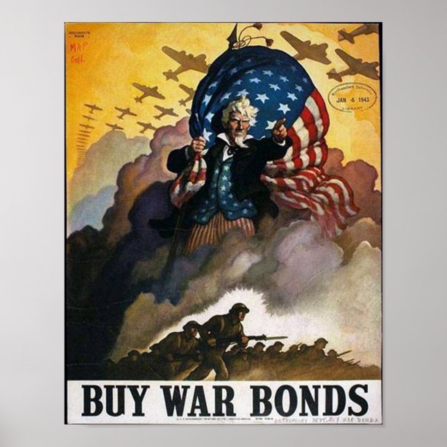 Poster Comprar War Bonds! (Frente)