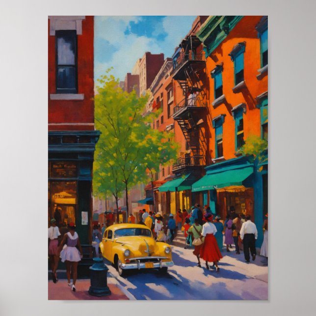 Poster Compras sofisticadas de renascença do Harlem Elega (Frente)