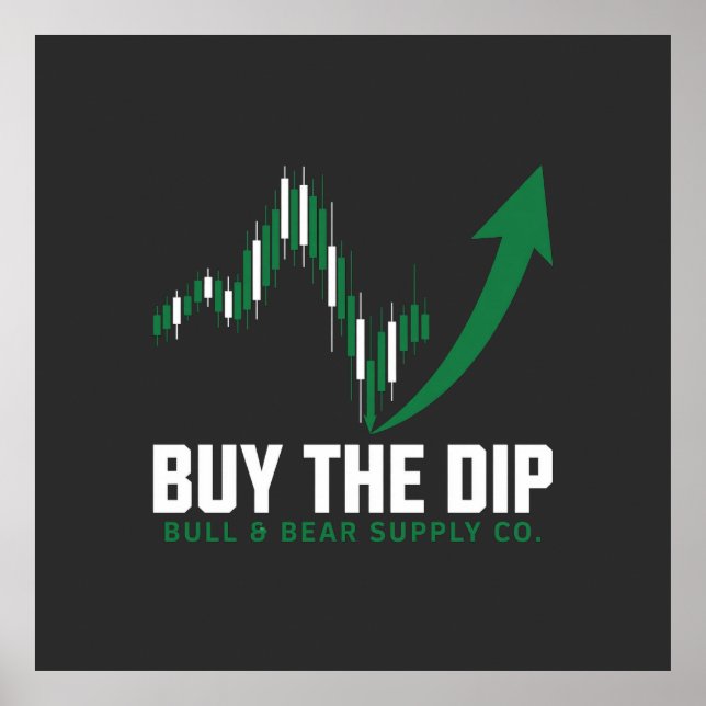 Poster Compre a Queda — Edição Crypto & Trader de Ações (Frente)