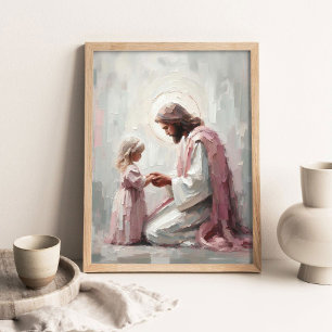 Poster Compreendido e Amado, Pintura Cristã, Jesus um