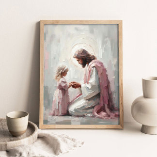 Poster Compreendido e Amado, Pintura Cristã, Jesus um