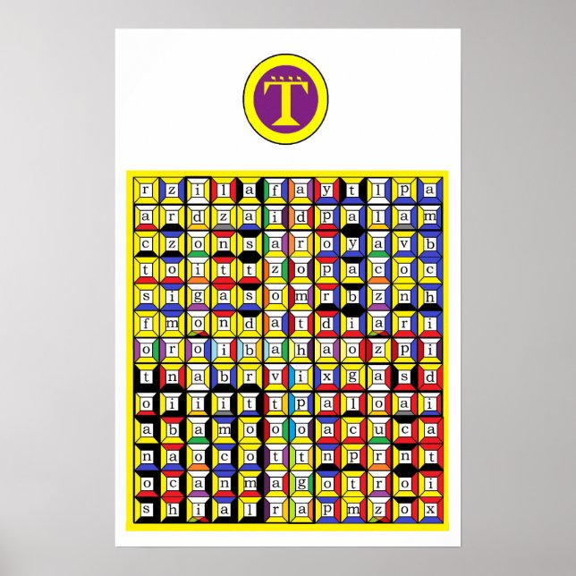 Póster Comprimido de ar Enochian (Frente)