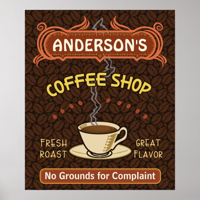 Póster Compro Café com Mug Crie o seu (Frente)