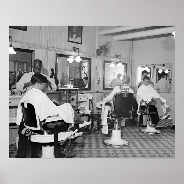 Póster Compro Capitol Barber, 1938 Vintage Foto (Frente)