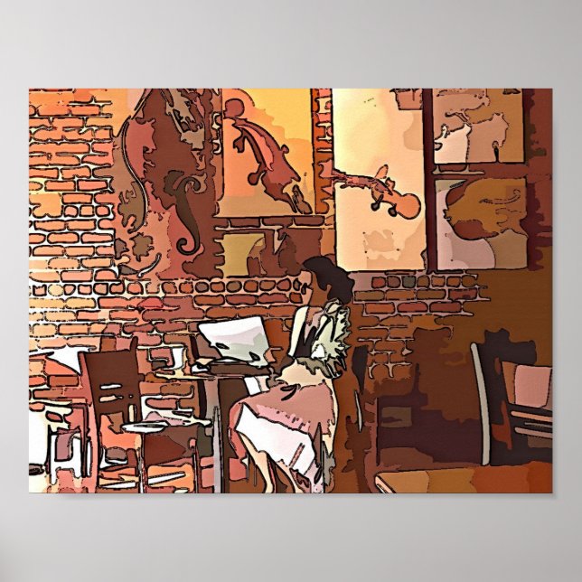 Poster Compro de Café Artístico (Frente)