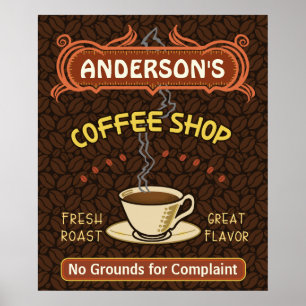 Póster Compro de café com Mug Crie seu próprio personal