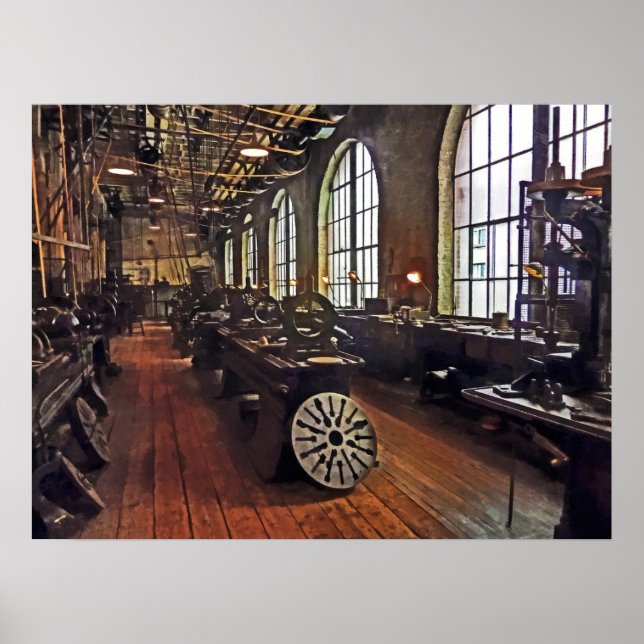 Póster Compro de Máquina de Fábrica (Frente)