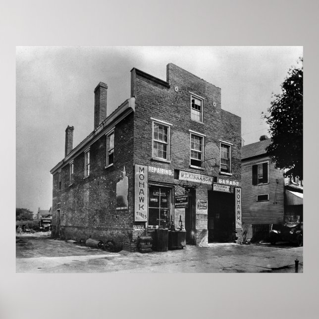 Póster Compro de reparo e pneus para automóveis: 1940 (Frente)