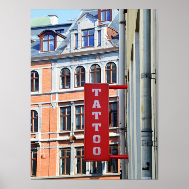 Poster Compro de Tatuagem de Copenhagen (Frente)