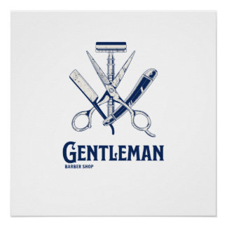 Póster Compro Gentleman Barber