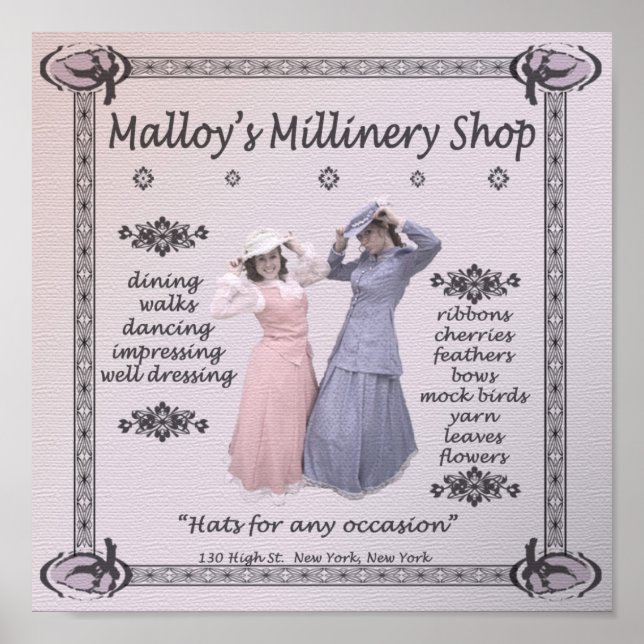 Poster Compro Milinery de Malloy (Frente)