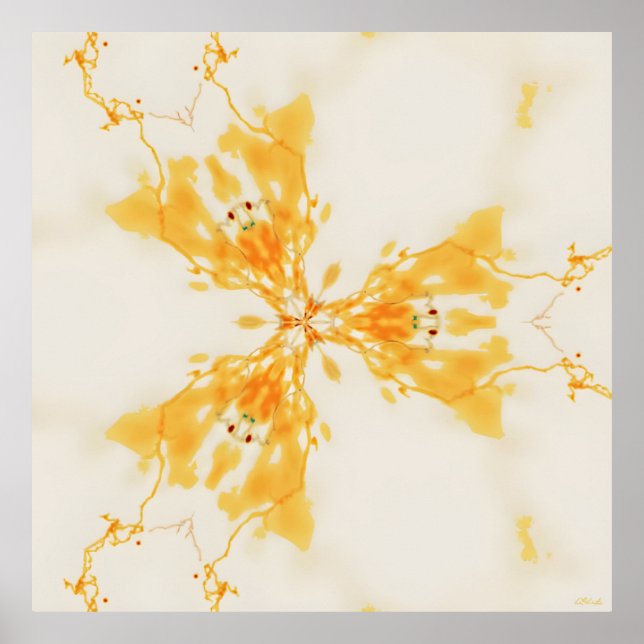 Poster Comprometido com um Passado Abstrato (Frente)