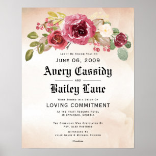 Poster Compromisso de Amor: O Certificado De Casamento