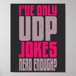 Poster Computer Science Programmer udp Joke